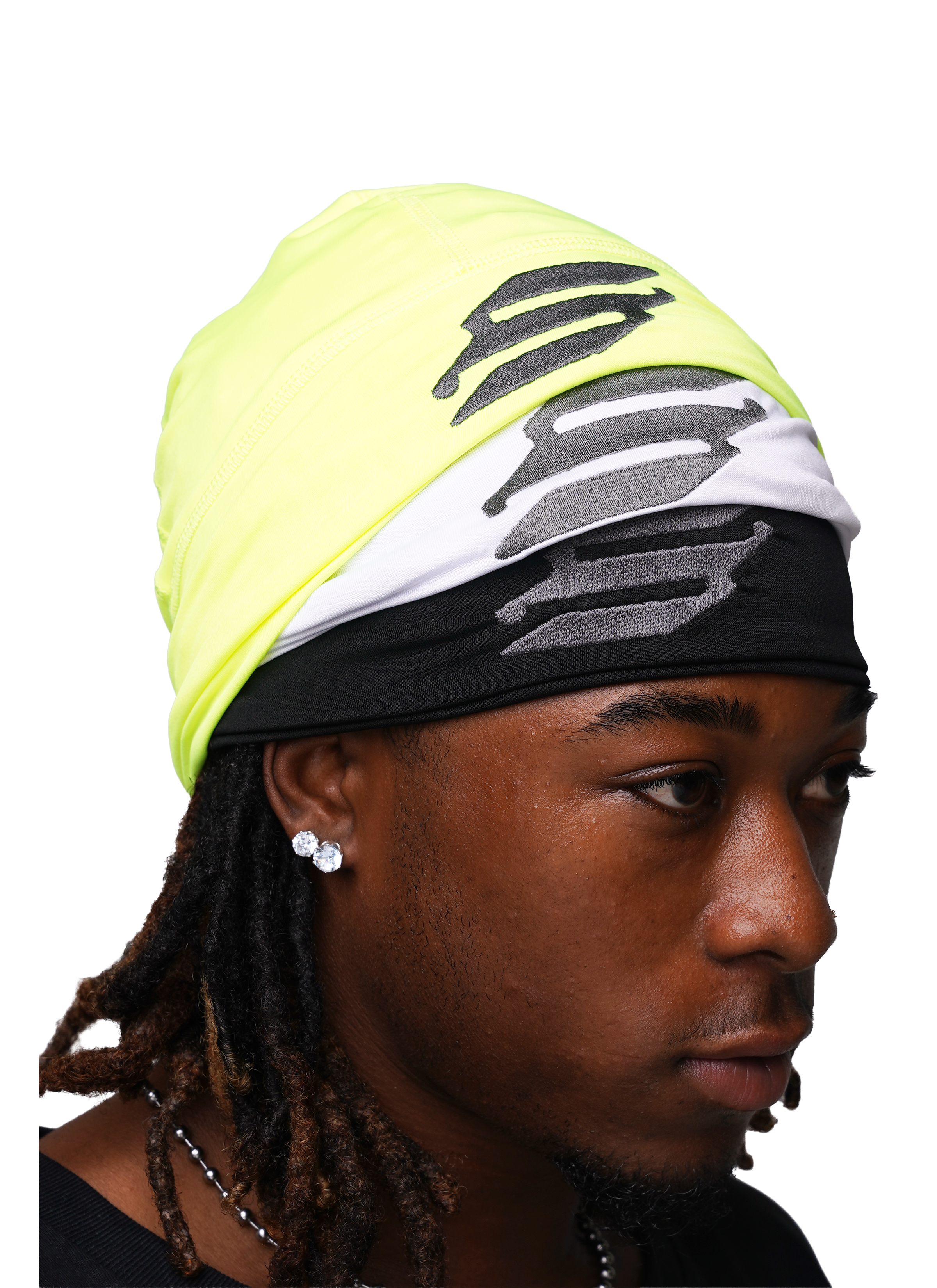 3 Cap Bundle — Moisture-Wicking, Protects Braids & Locs, 6 Looks