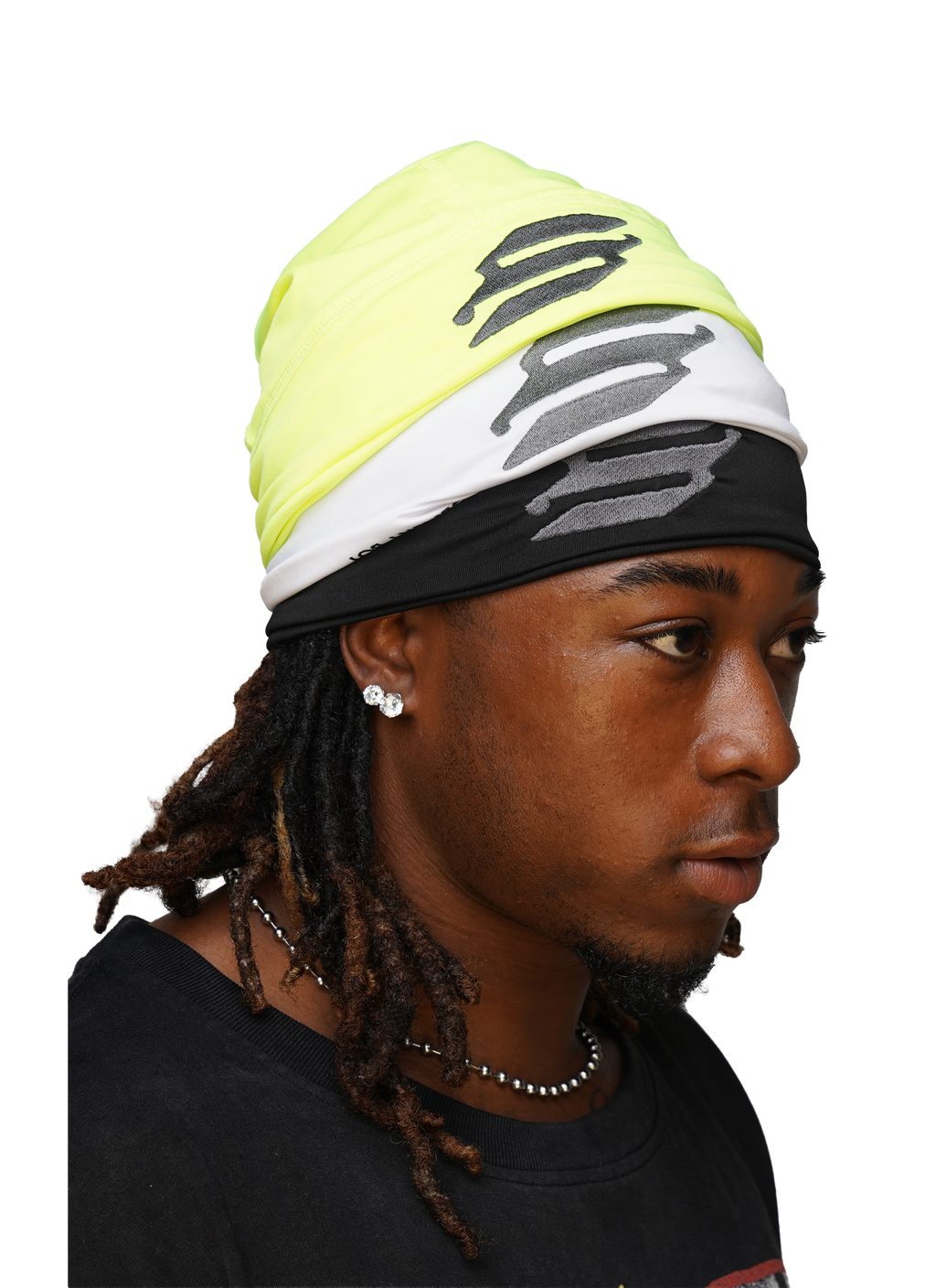 3 Cap Bundle — Moisture-Wicking, Protects Braids & Locs, 6 Looks