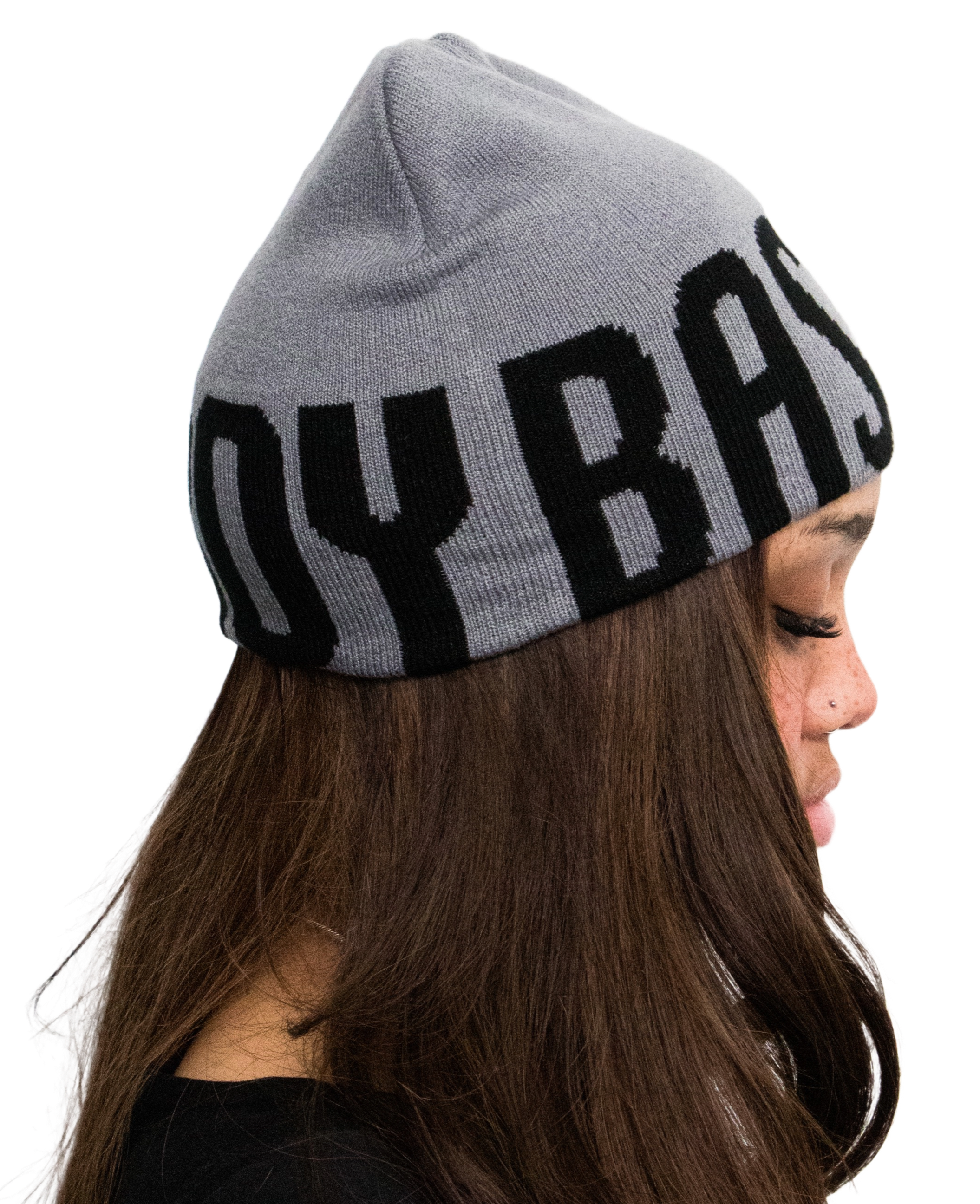 GRAY BASEMENT BOY BEANIE