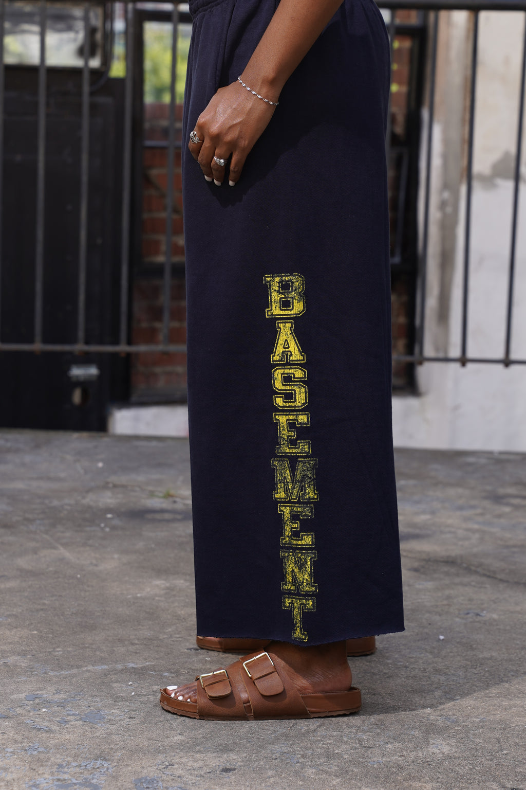 Basement Boy Navy Blue 3/4 Patchwork Shorts, additional view